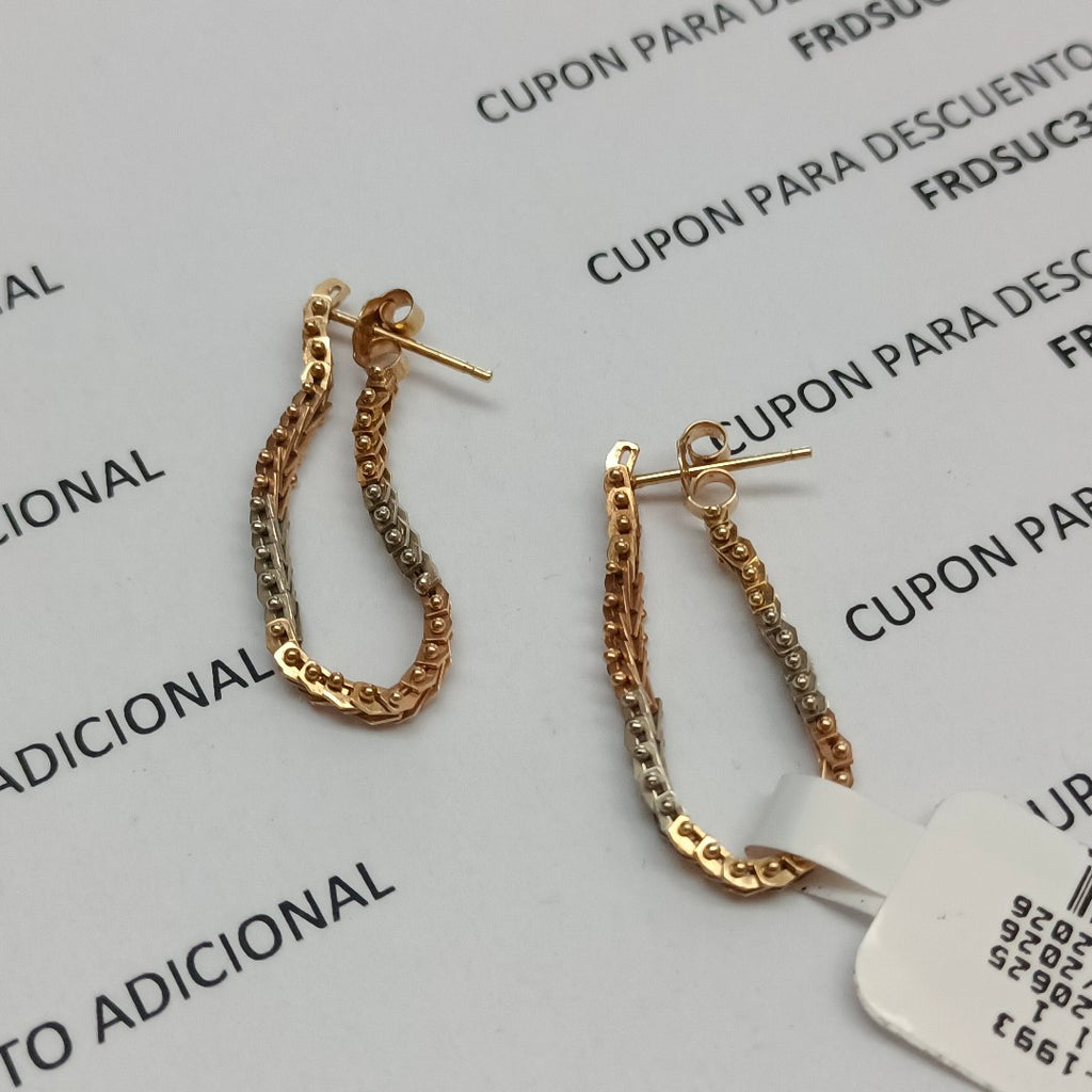 VIOLADORES PAR ORO 14 K 3,40 GRMS (SEMINUEVO)