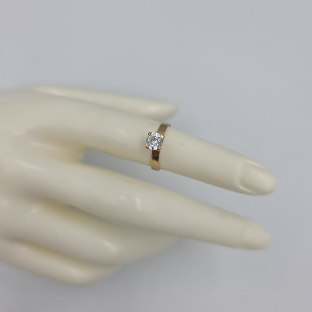 SOLITARIO ORO 14 K 1.3 GRMS (SEMINUEVO)