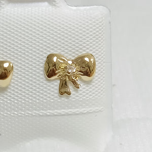 BROQUELES BROQUEL FIG MOÑO C CIRCONIA 14K 0.2441 GR (NUEVO)