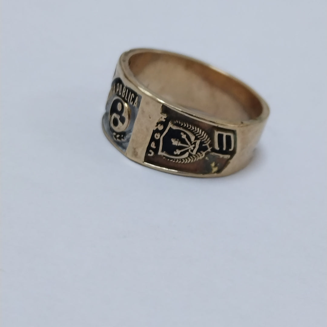 ANILLO DE GRADUACIÓN ORO 8 K 6.3 GRMS (SEMINUEVO)