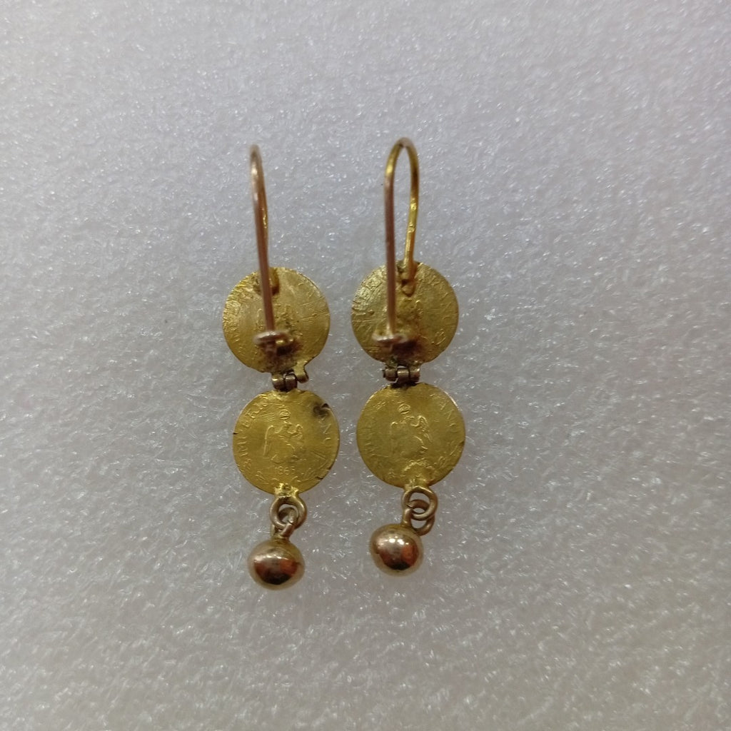 ARETES PAR ORO 10 K 2.4 GRMS (SEMINUEVO)