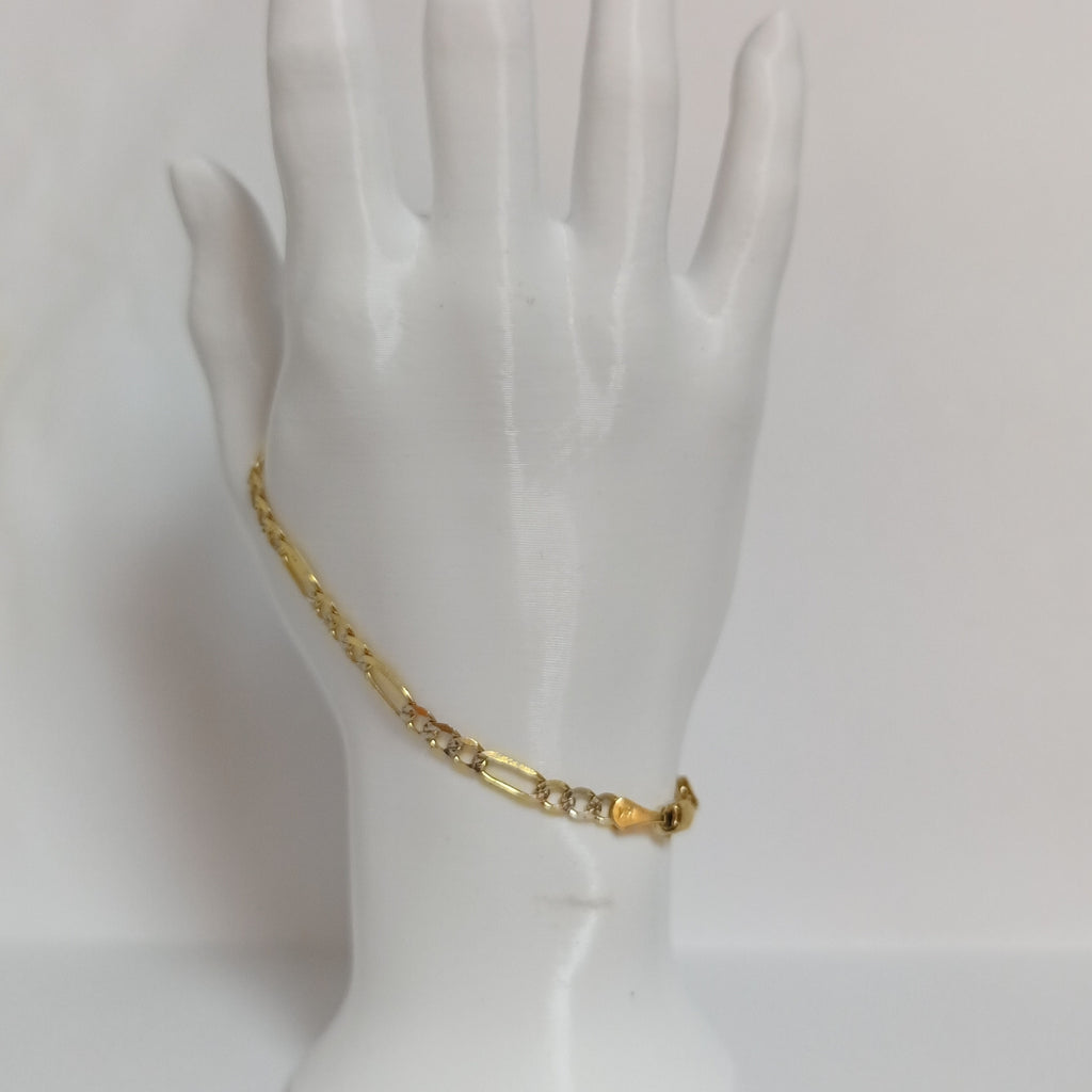 PULSERA 3X1 14K 21 CM 4.6 GR (NUEVO)