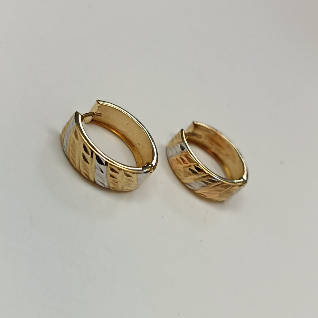 ARRACADAS PAR ORO COMBINADO 10 K 2.3 GRMS (SEMINUEVO)