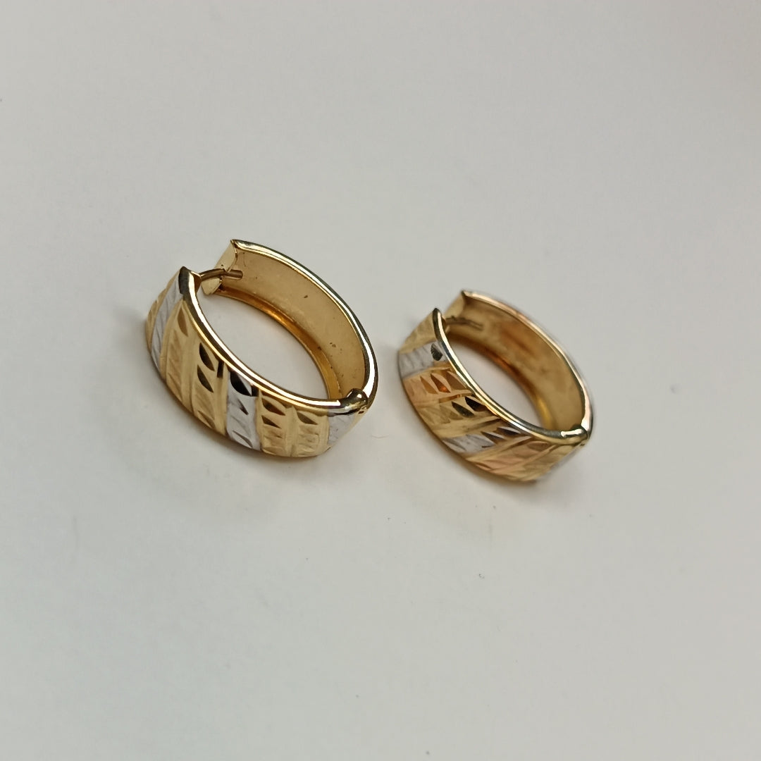 ARRACADAS PAR ORO COMBINADO 10 K 2.3 GRMS (SEMINUEVO)