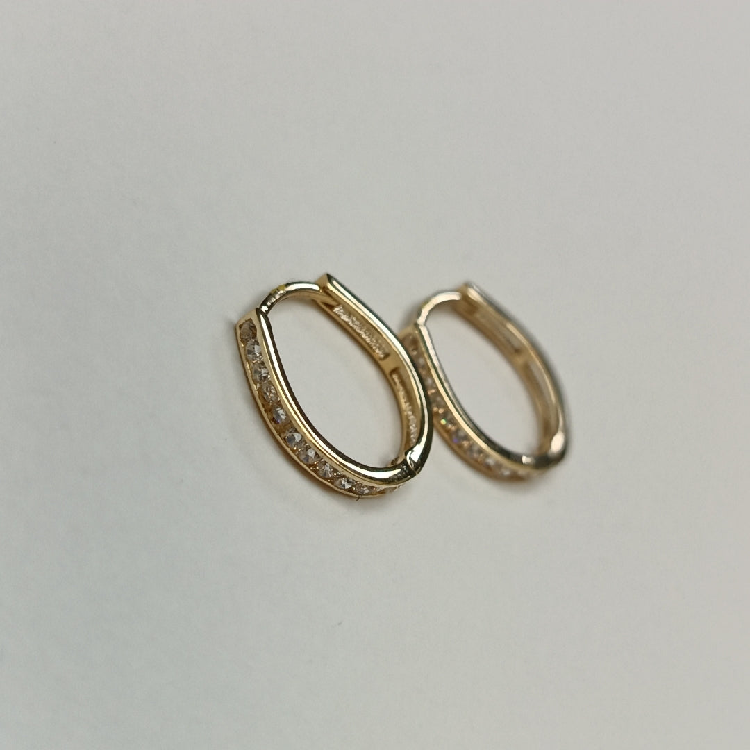 ARRACADAS PAR ORO 14 K 1.2 GRMS (SEMINUEVO)