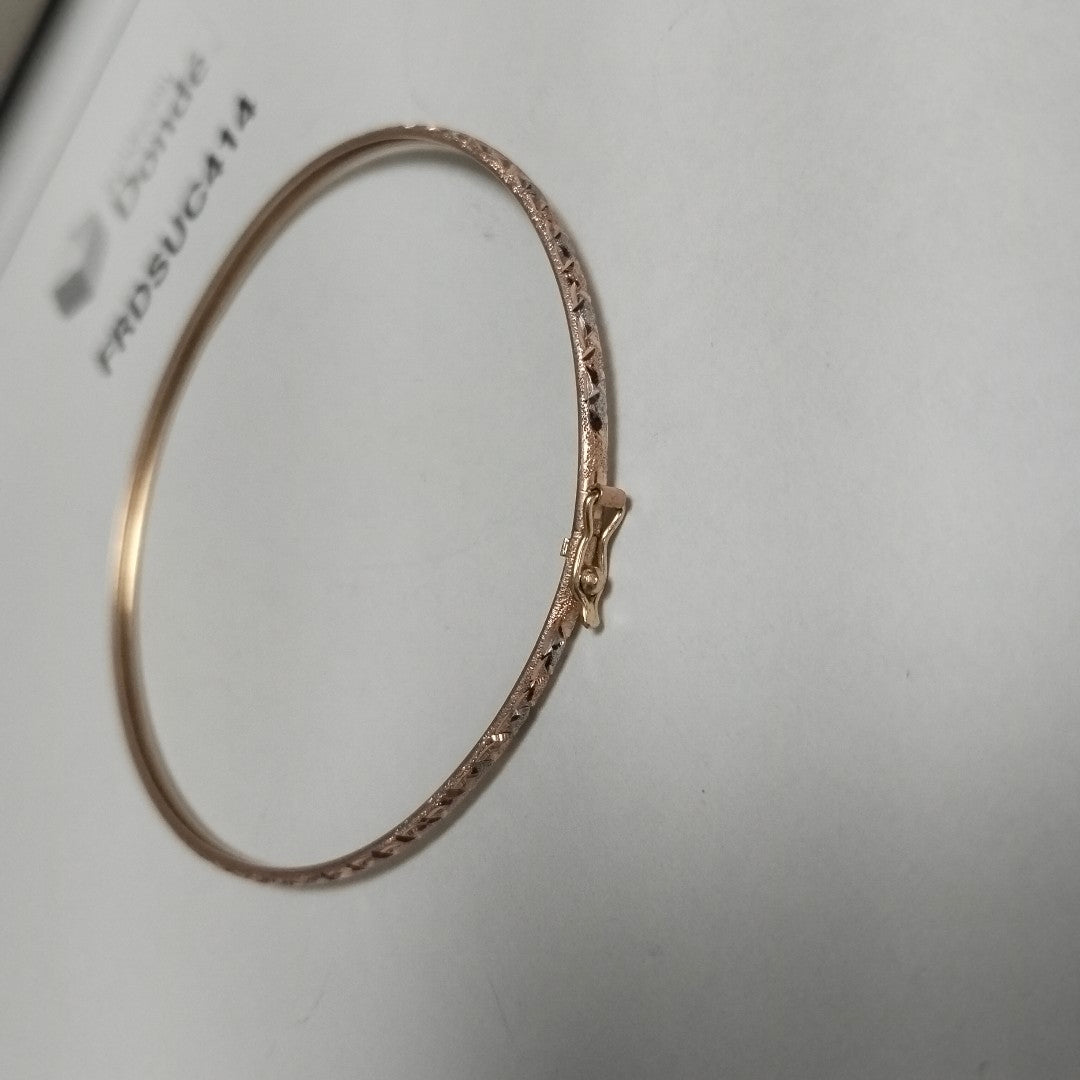 PULSERA RIGIDA ORO 14 K 3 GRMS (SEMINUEVO)