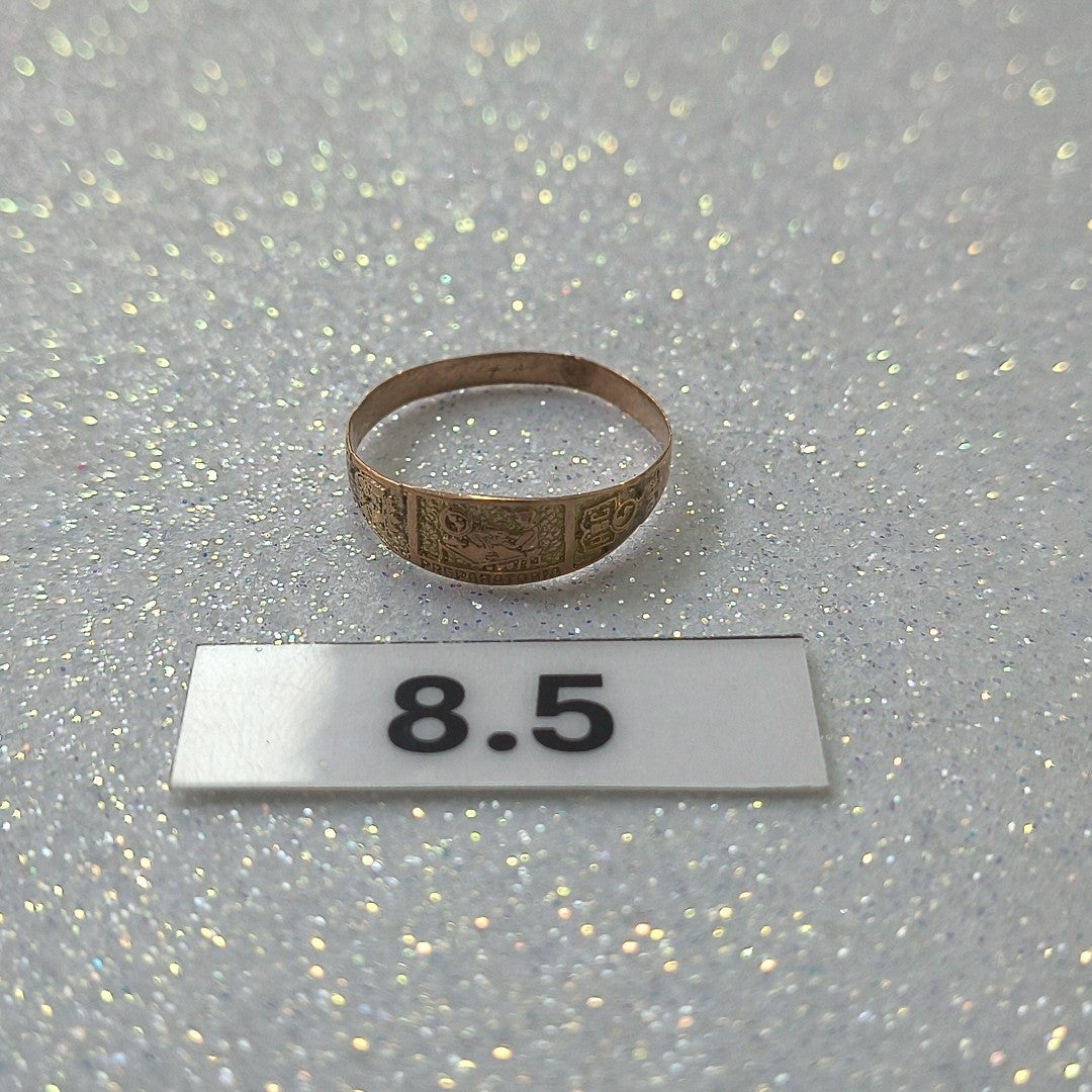 ANILLO DE GRADUACIÓN ORO 8 K 0,80 GRMS (SEMINUEVO)