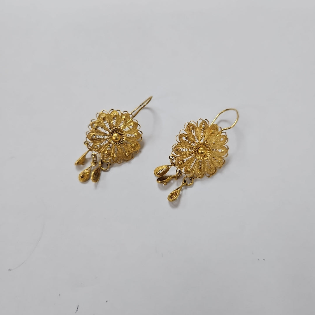 ARETES PAR ORO 10 K 4,50 GRMS (SEMINUEVO)