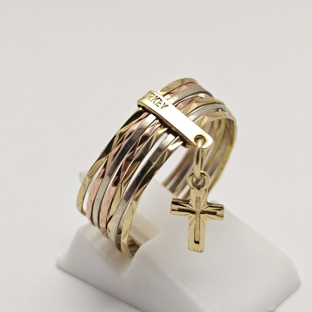 ANILLITO ORO COMBINADO 14 K 1.9 GRMS (SEMINUEVO)