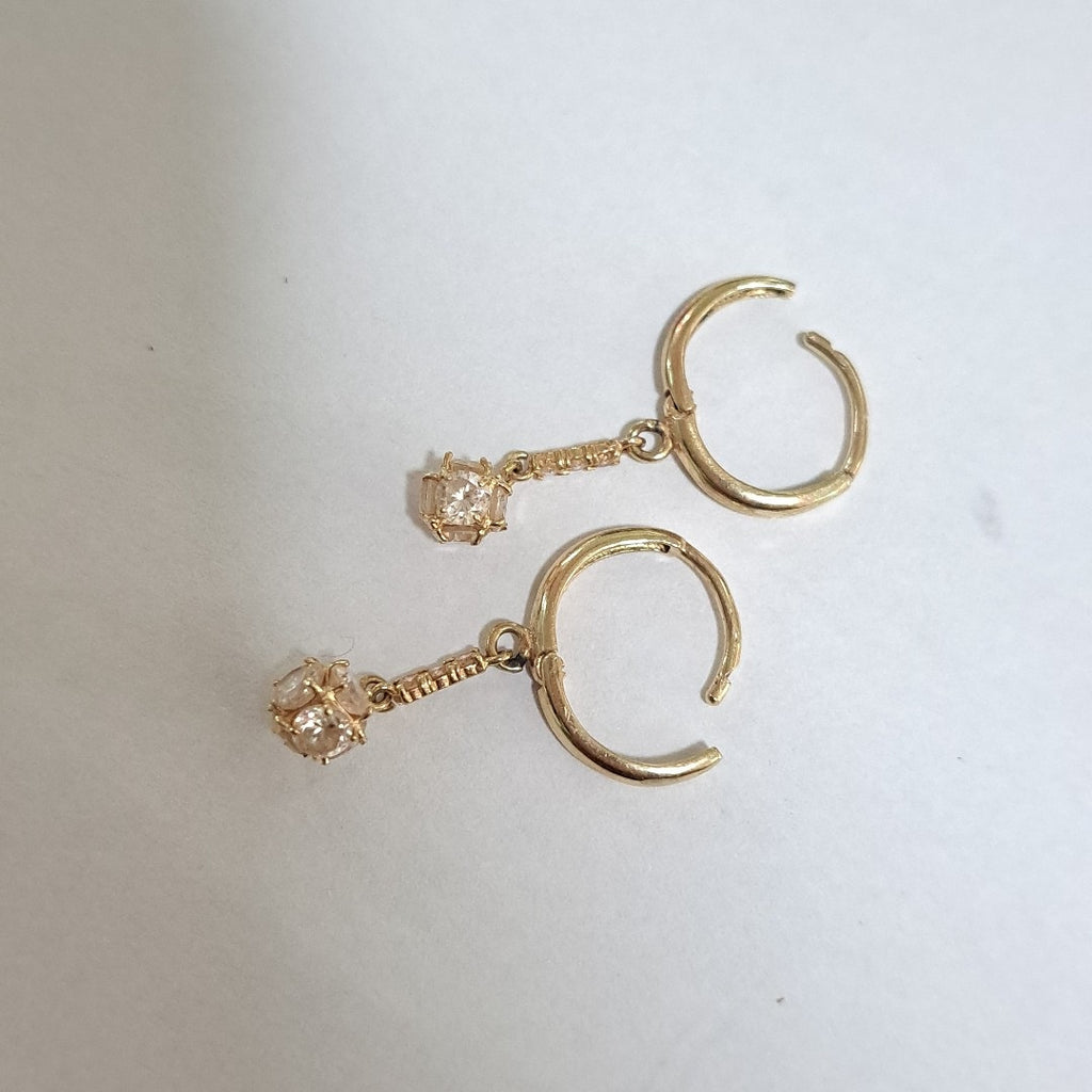 ARETES PAR ORO 14 K 2,10 GRMS (SEMINUEVO)