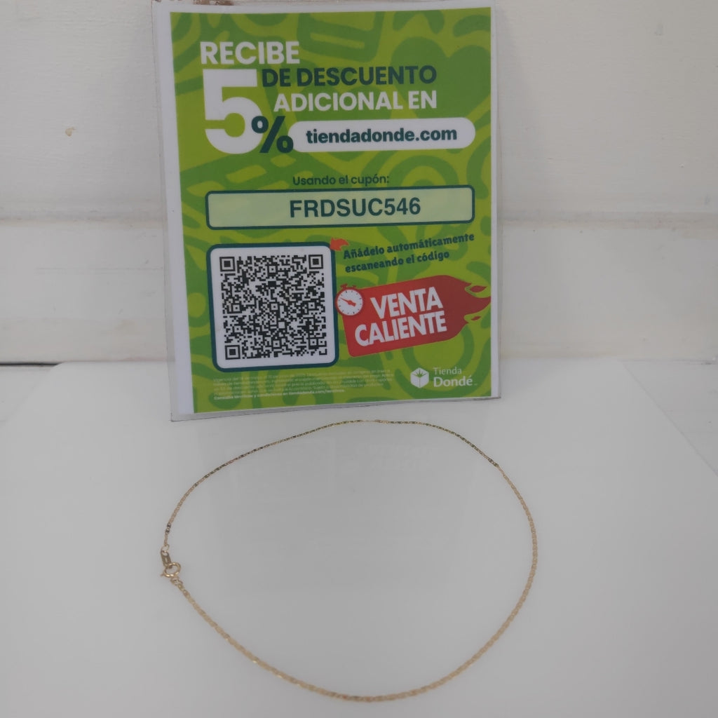 CADENA ORO 14 K 1.3 GRMS (SEMINUEVO)