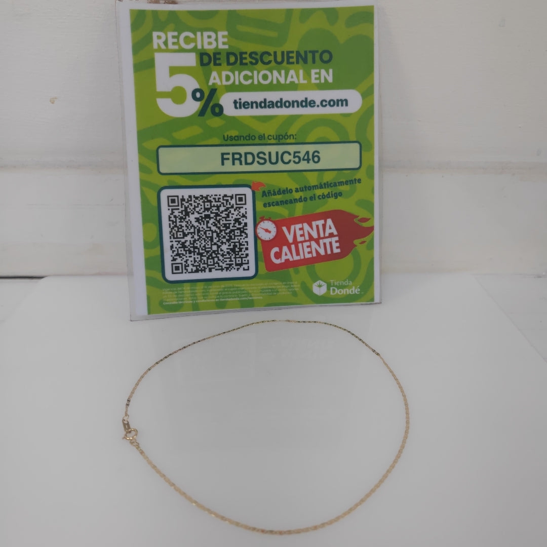CADENA ORO 14 K 1.3 GRMS (SEMINUEVO)