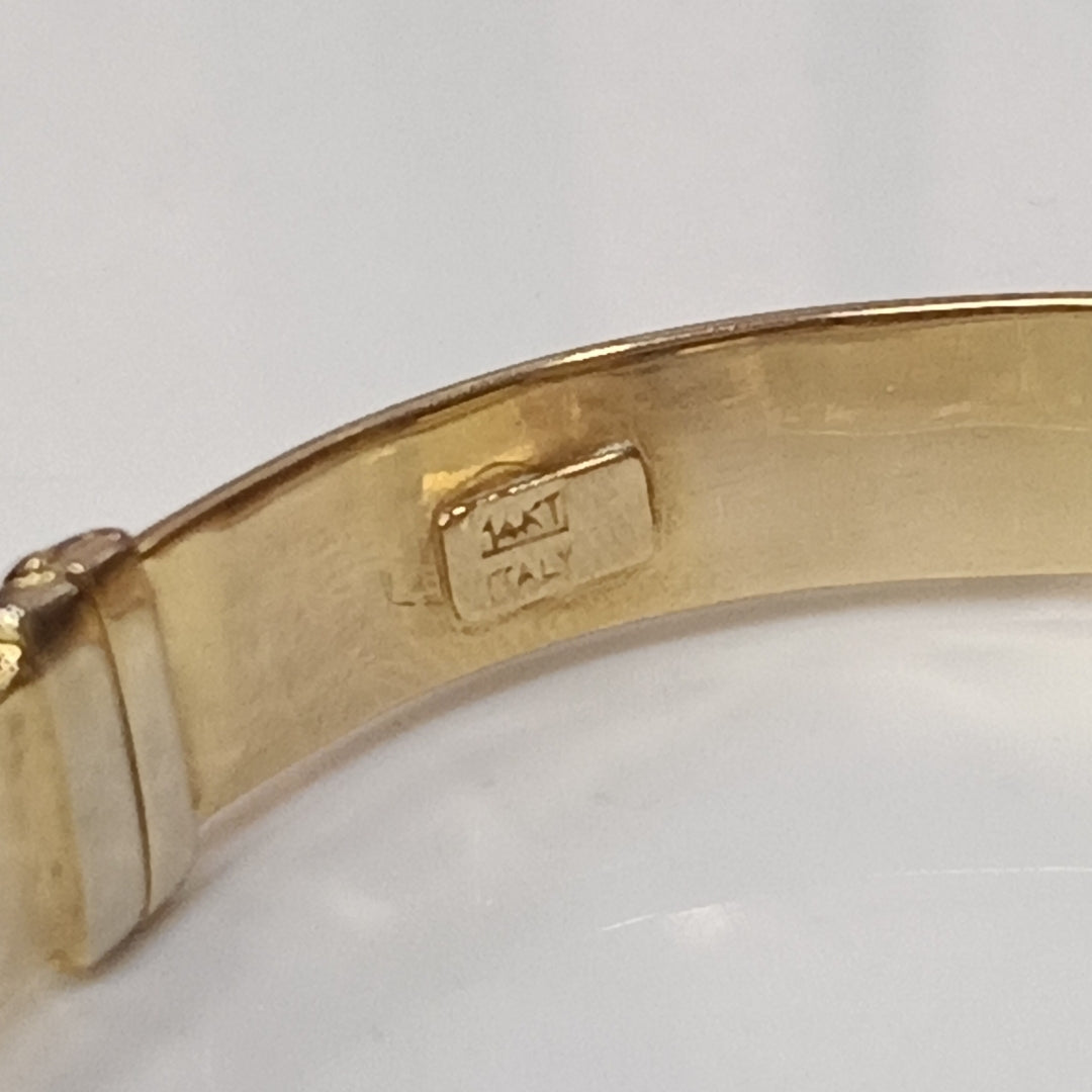 PULSERA RIGIDA ORO 14 K 8,50 GRMS (SEMINUEVO)