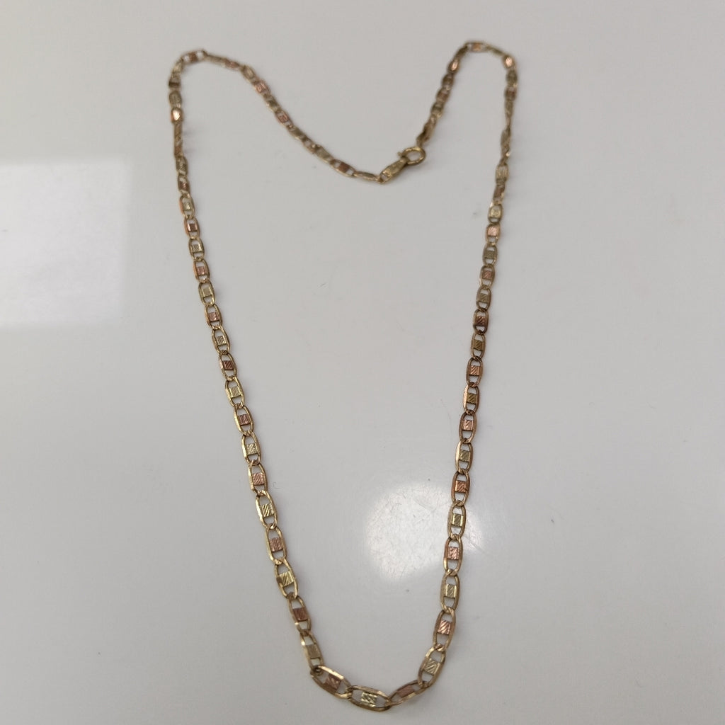 CADENA ORO, ORO COMBINADO 10 K 2.8 GRMS (SEMINUEVO)