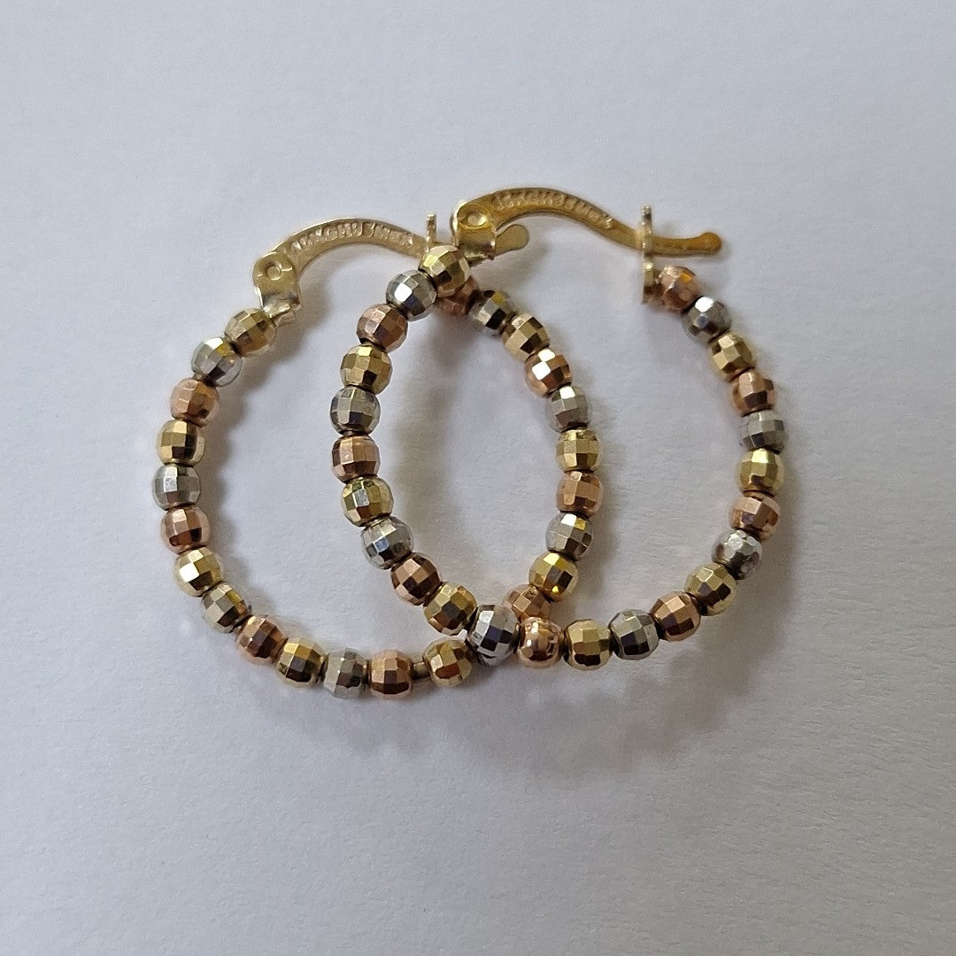 ARRACADAS PAR ORO COMBINADO 10 K 2,70 GRMS (SEMINUEVO)