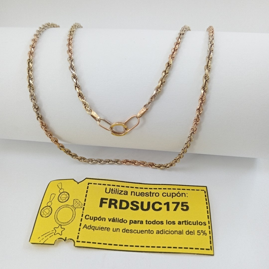 CADENA ORO COMBINADO 14 K 11.7 GRMS (SEMINUEVO)