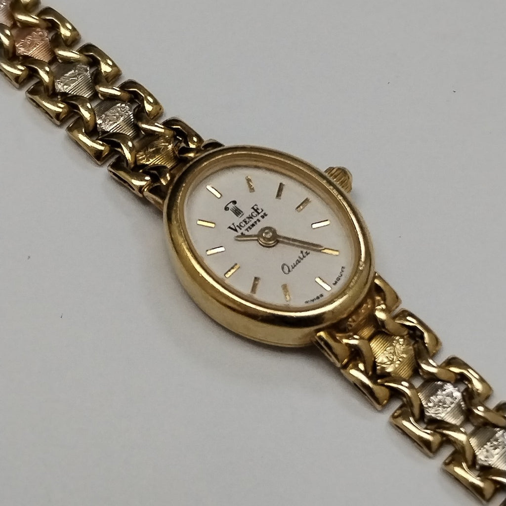 RELOJ CAJA Y PULSO ORO ORO 10 K 17,40 GRMS (SEMINUEVO)