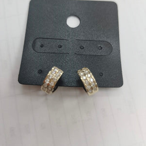ARETES HUGGIES C CIRCONIAS 14K 1.7 GR (NUEVO)