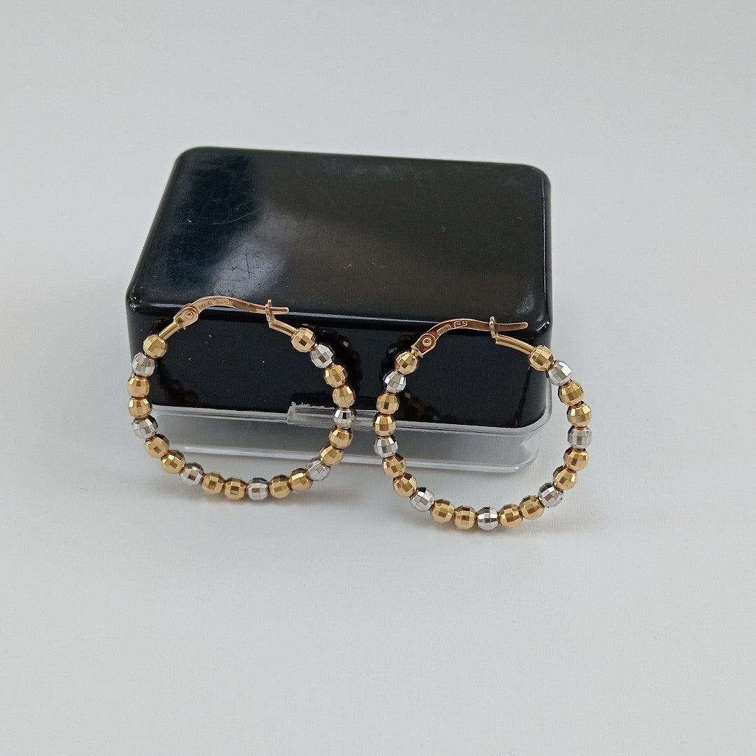 ARRACADAS PAR ORO 14 K 4.6 GRMS (SEMINUEVO)