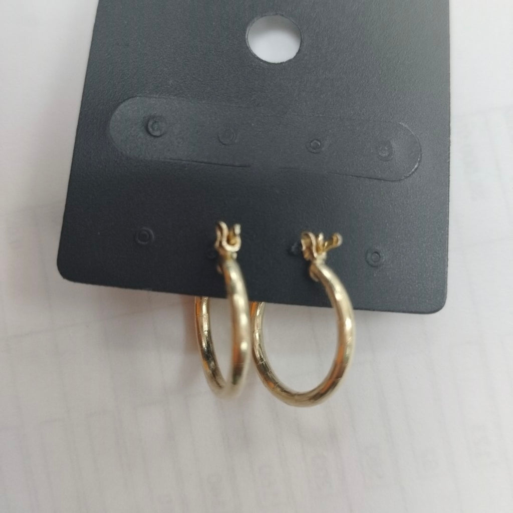 ARETES ARRACADAS ESTRIADAS 14K 1.4 GR (NUEVO)
