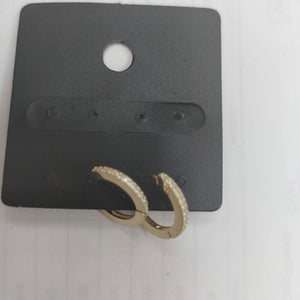 ARETES ARRACADAS CON CIRCONIAS 14K 1.2 GR (NUEVO)