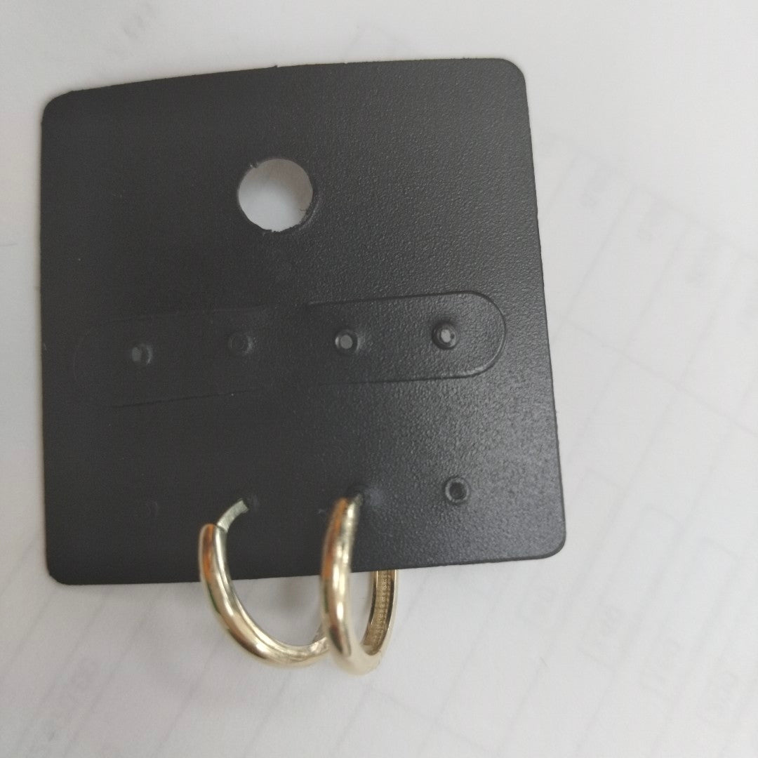 ARETES HUGGIES LISAS 14K 1.6 GR (NUEVO)