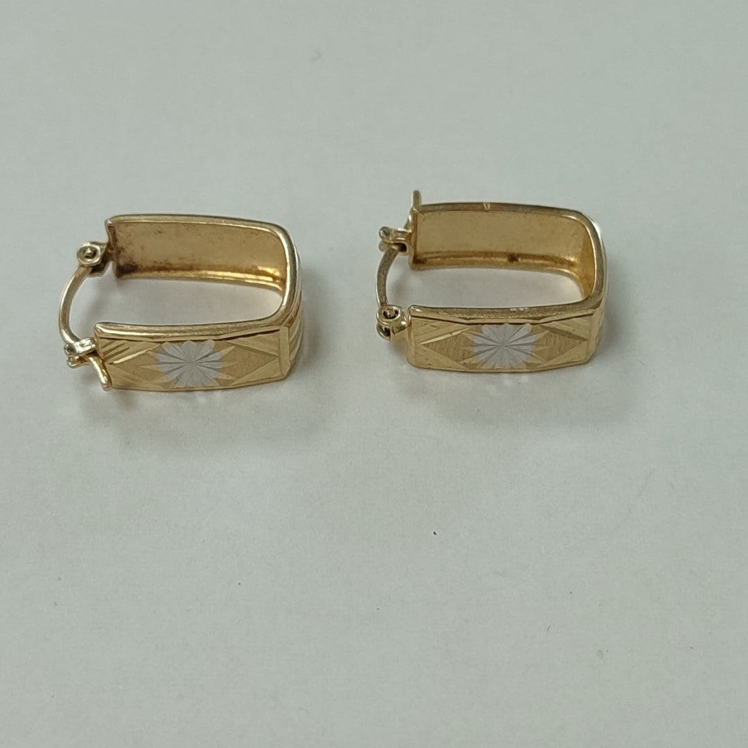 ARRACADAS PAR ORO 10 K 2.5 GRMS (SEMINUEVO)