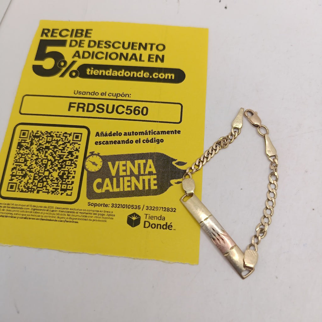 ESCLAVA ORO 10 K 2.7 GRMS (SEMINUEVO)