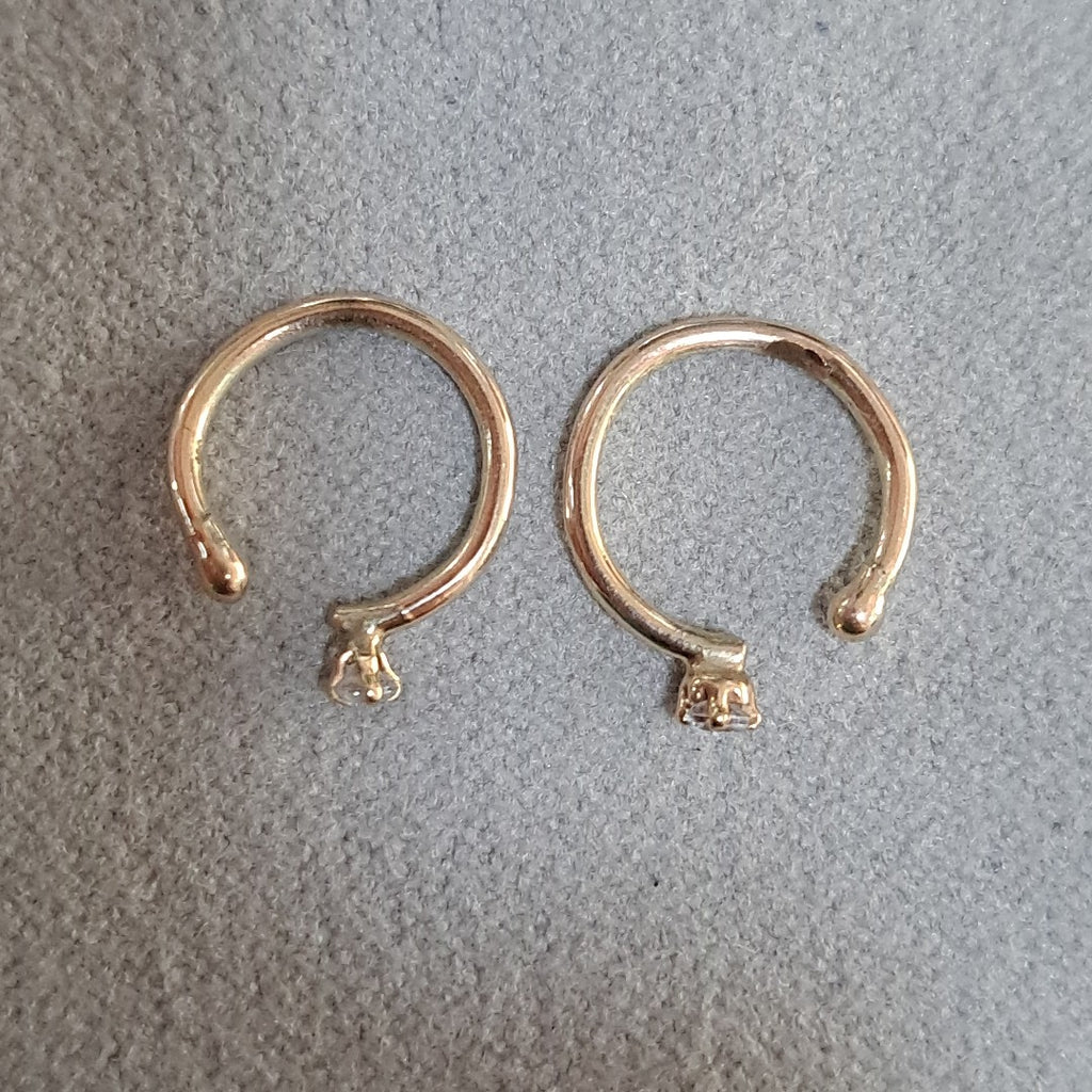 ARETES PAR ORO 8 K 0,80 GRMS (SEMINUEVO)