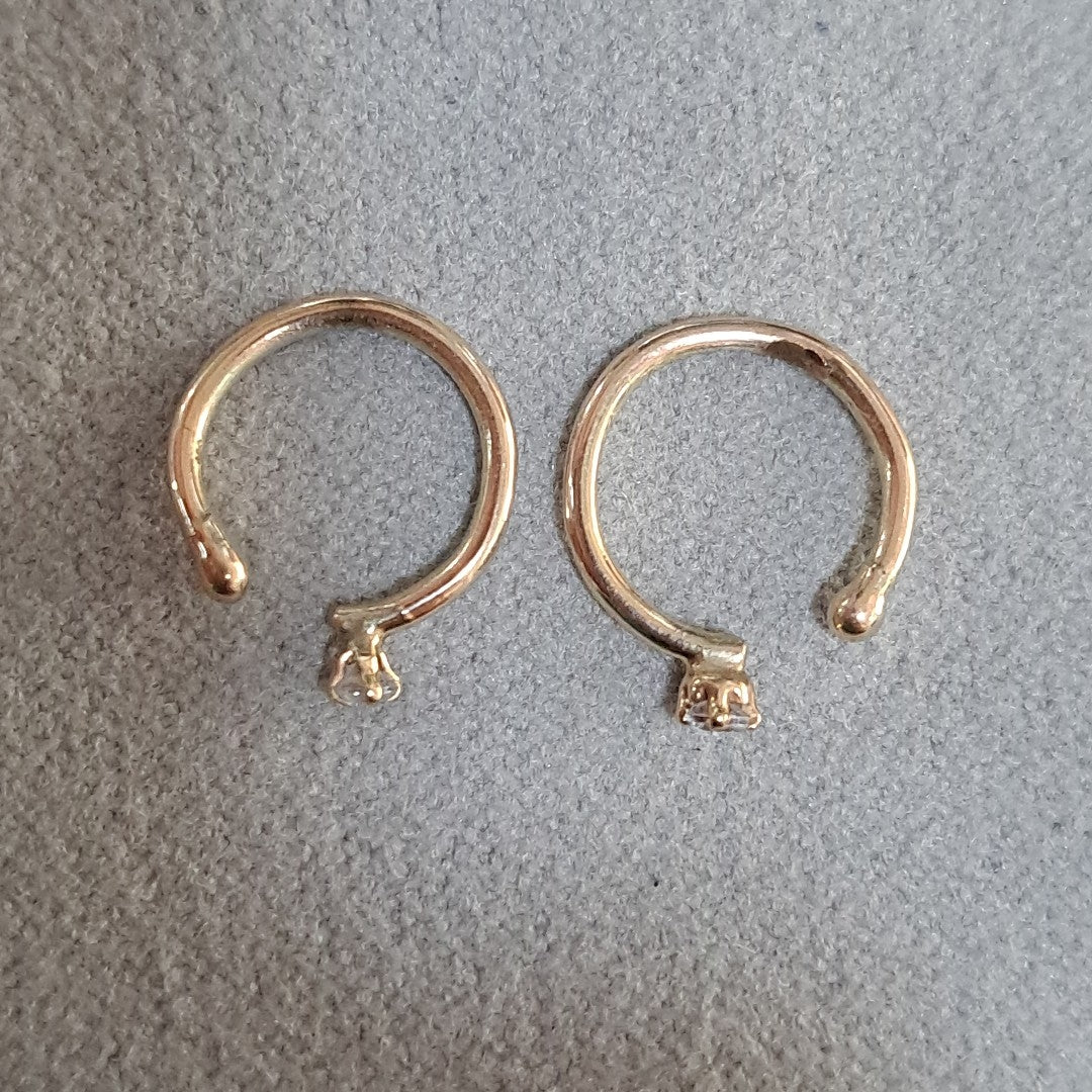ARETES PAR ORO 8 K 0,80 GRMS (SEMINUEVO)