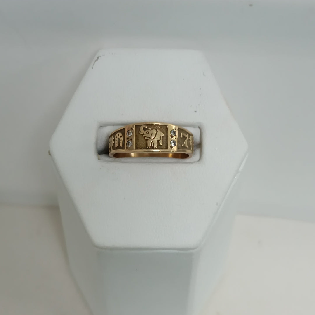 ARGOLLA DE LA SUERTE ORO 14 K 3,20 GRMS (SEMINUEVO)