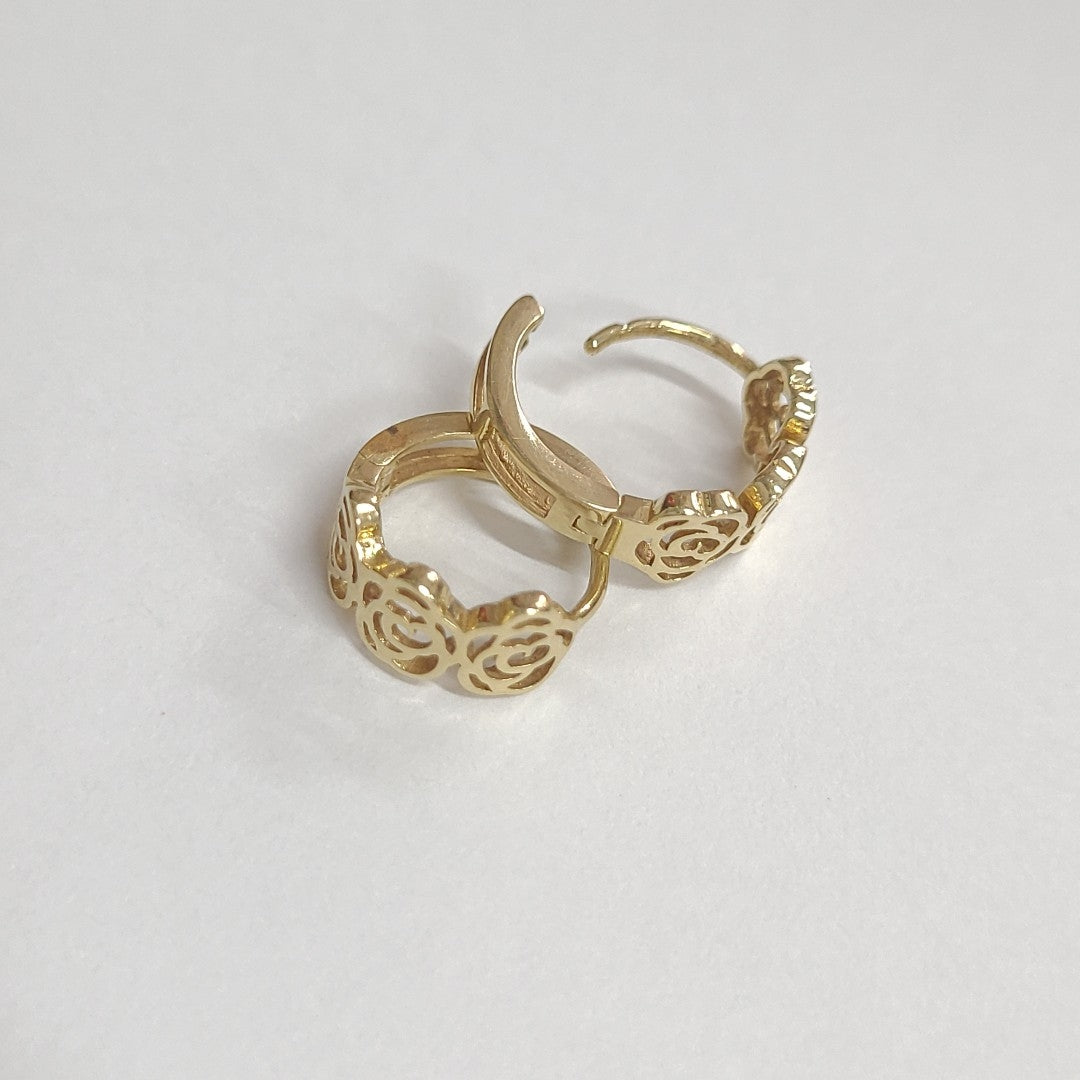 ARETES PAR ORO 14 K 1.6 GRMS (SEMINUEVO)