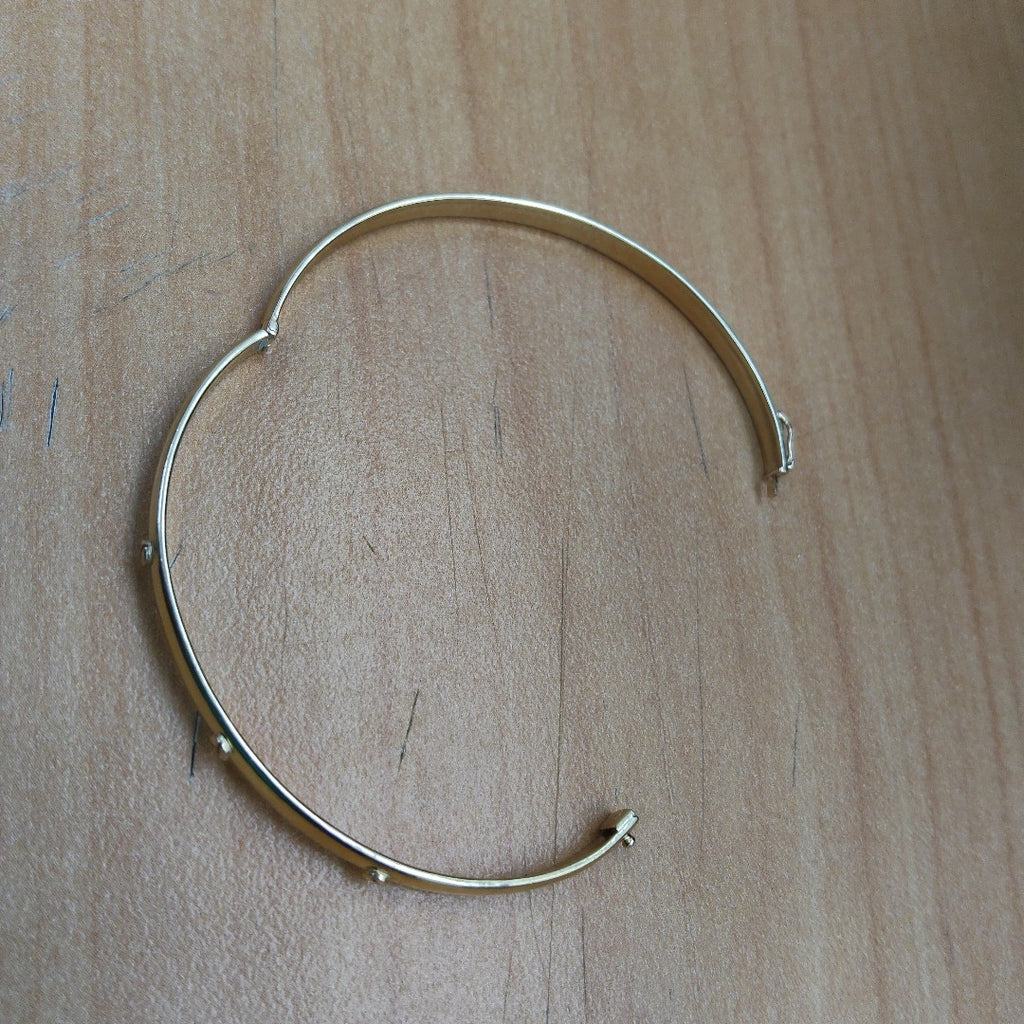 PULSERA RIGIDA ORO 14 K 7.7 GRMS (SEMINUEVO)