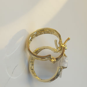 ARETES ARRACADAS FIG GRECAS 14K 1.8 GR (NUEVO)