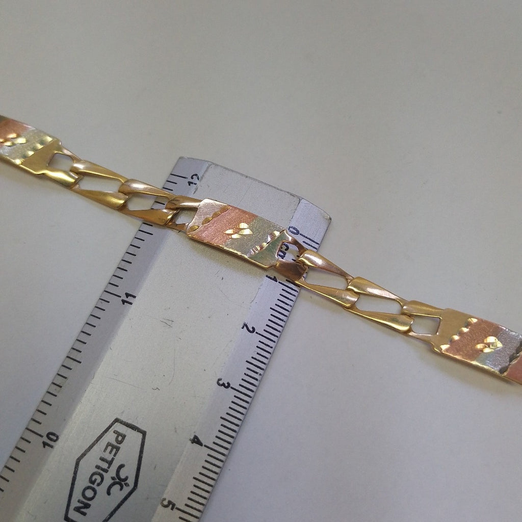 PULSERA ORO, RODIADO 10 K 7.6 GRMS (SEMINUEVO)
