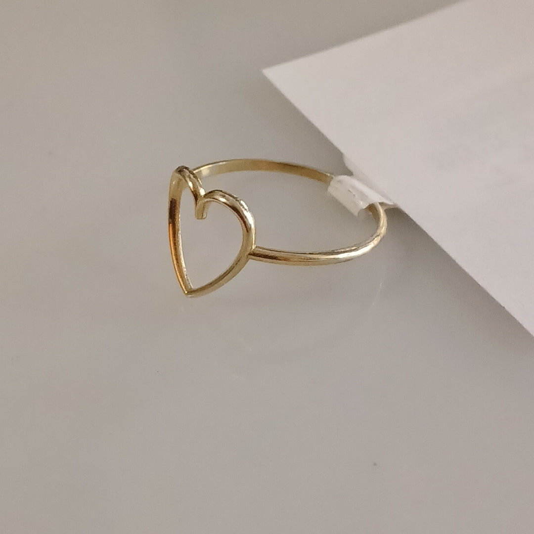 ANILLOS ANILLITO FIG CORAZON 10K TALLA 8 0.9 GR (NUEVO)