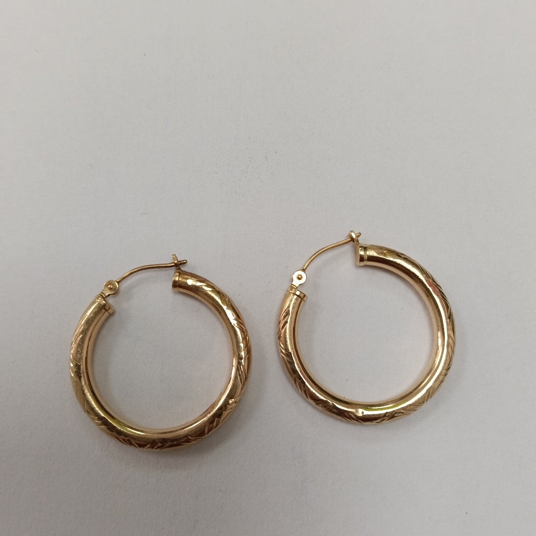 ARRACADAS PAR ORO 14 K 1.5 GRMS (SEMINUEVO)