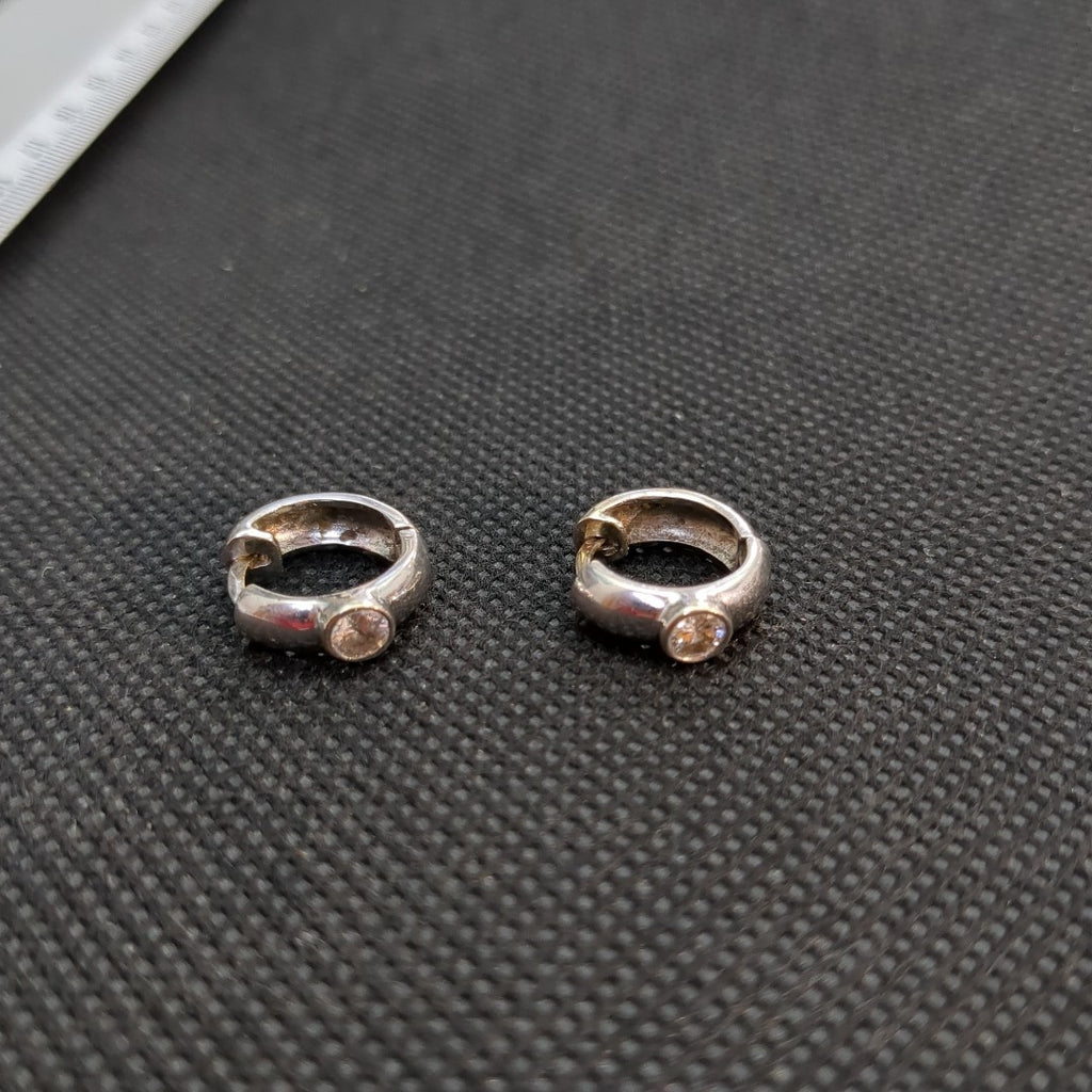 ARRACADAS PAR ORO BLANCO 14 K 5,30 GRMS (SEMINUEVO)