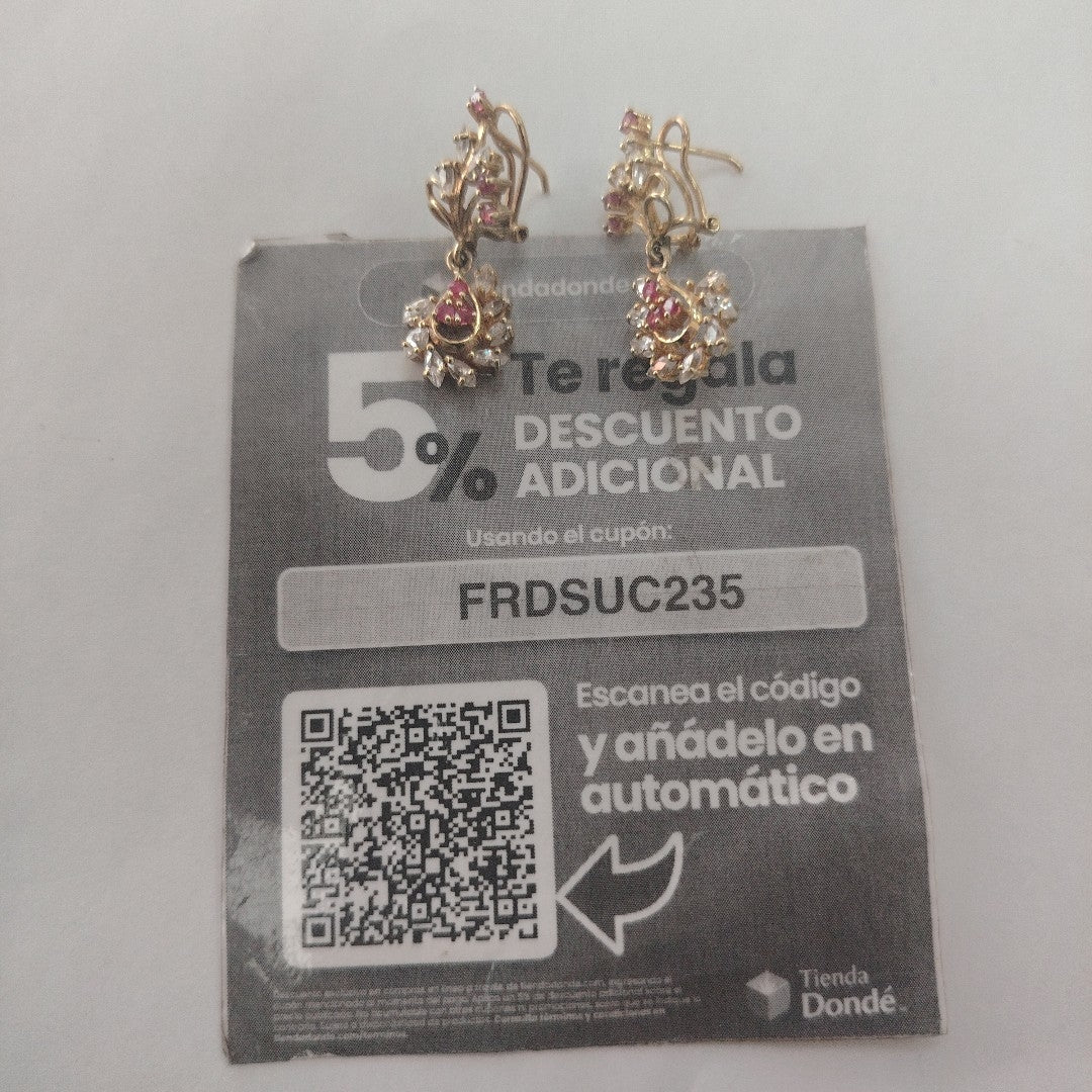 ARETES PAR ORO 10 K 6 GRMS (SEMINUEVO)