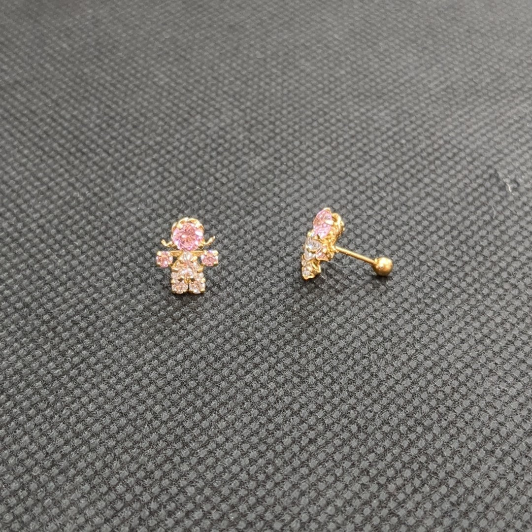 ARETES PAR ORO 10 K 1,10 GRMS (SEMINUEVO)