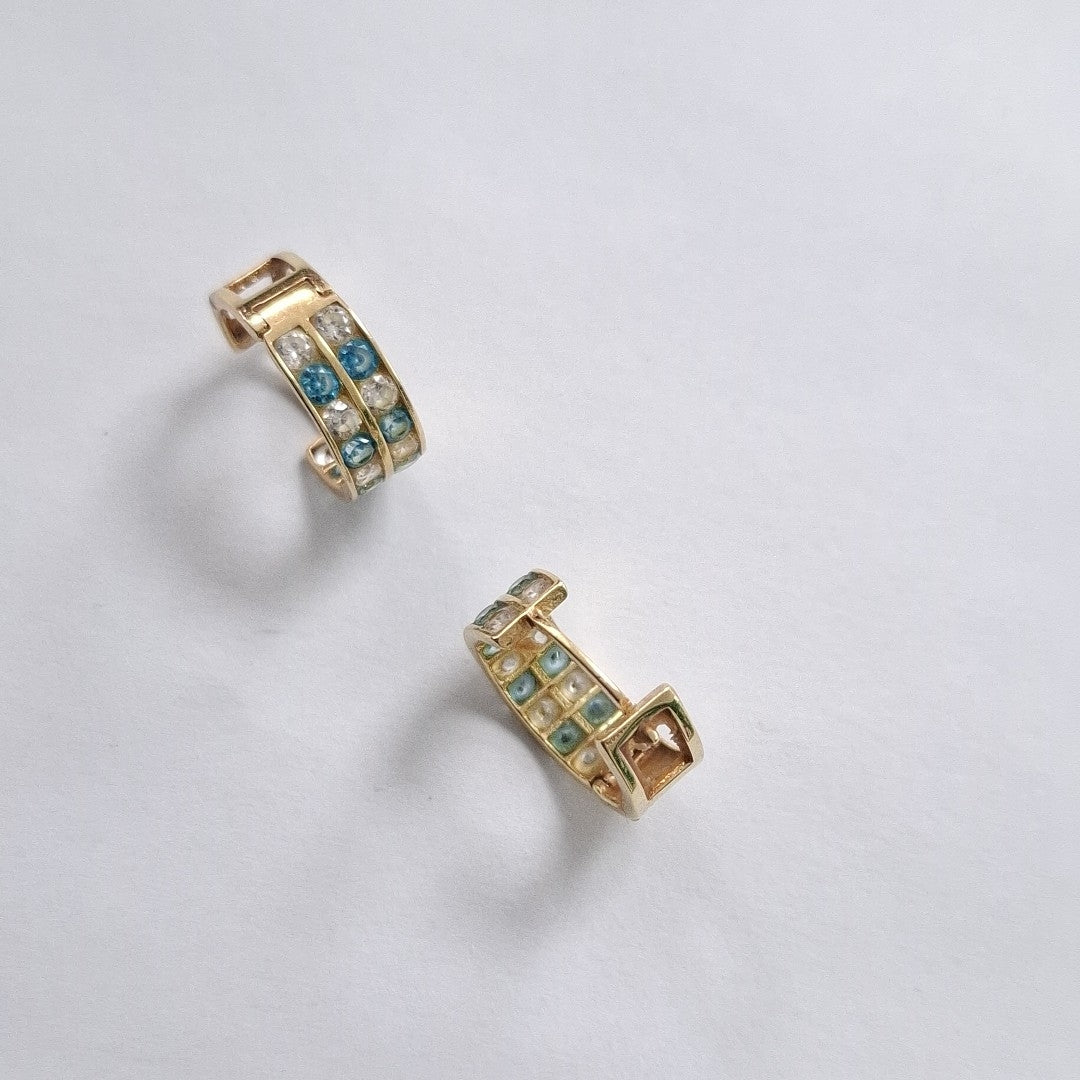 ARRACADAS PAR ORO 14 K 2.7 GRMS (SEMINUEVO)