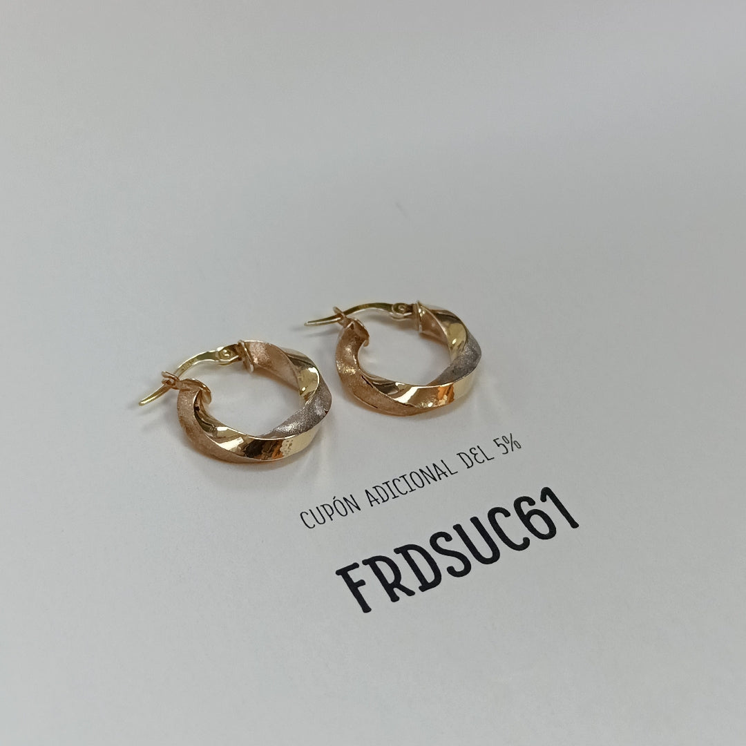 ARETES PAR ORO 10 K 1.5 GRMS (SEMINUEVO)