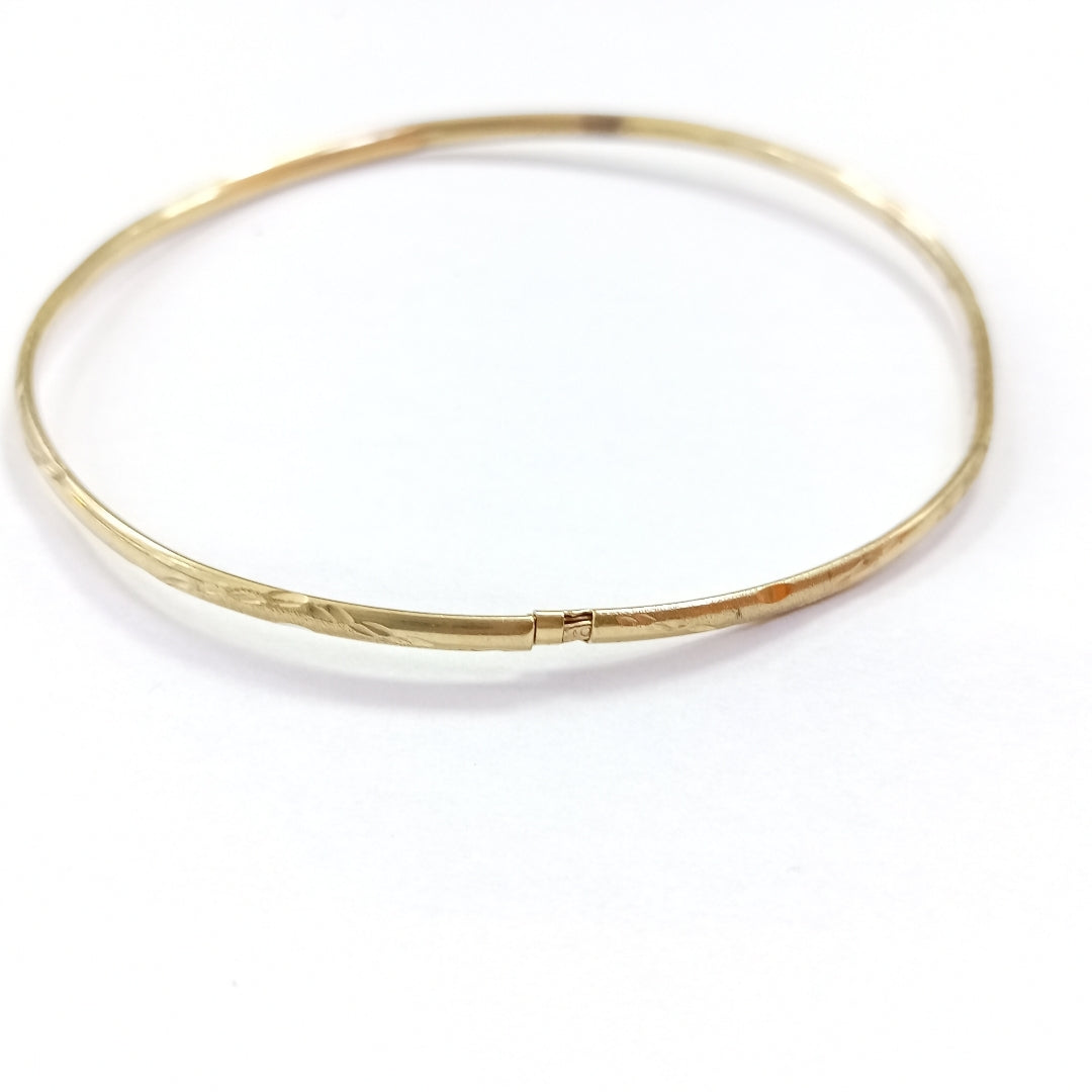 PULSERA RIGIDA ORO 10 K 2,80 GRMS (SEMINUEVO)