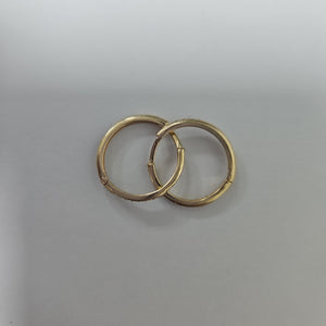 ARETES ARRACADAS C CIRCONIAS 14K 2 GR (NUEVO)