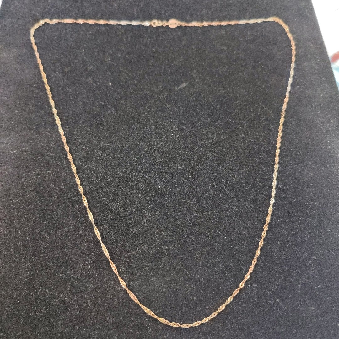 CADENA ORO, ORO COMBINADO 10 K 1.8 GRMS (SEMINUEVO)
