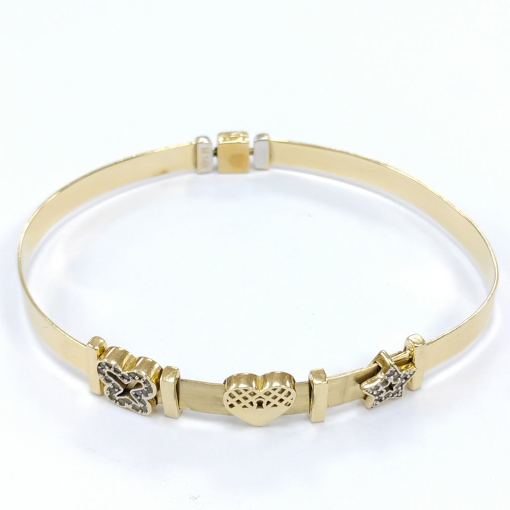 PULSERA RIGIDA ORO 14 K 11 GRMS (SEMINUEVO)