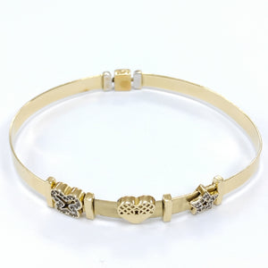 PULSERA RIGIDA ORO 14 K 11 GRMS (SEMINUEVO)