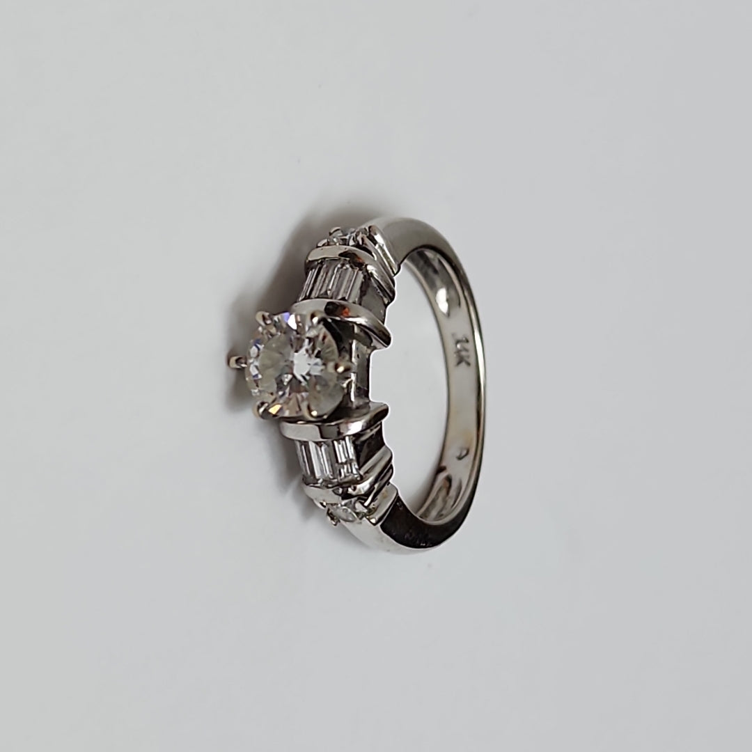 ANILLITO ORO BLANCO 14 K 3.3 GRMS (SEMINUEVO)