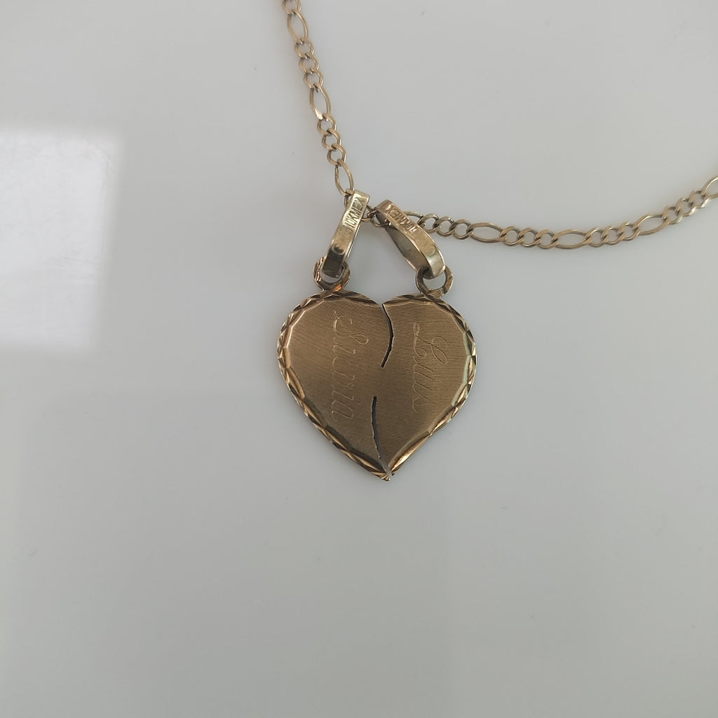 CADENA, DIJE ORO 10 K 3.5 GRMS (SEMINUEVO)
