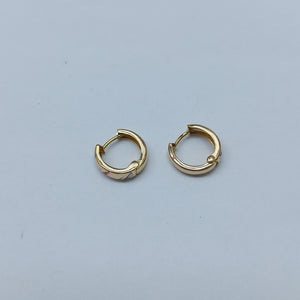 ARRACADAS PAR ORO 8 K 0.9 GRMS (SEMINUEVO)